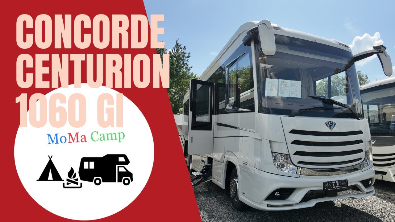 Luxus! Concorde Centurion 1060 GI (mit Fiat 500-Garage) I SOMA Caravaning Bremen I MoMa Camp