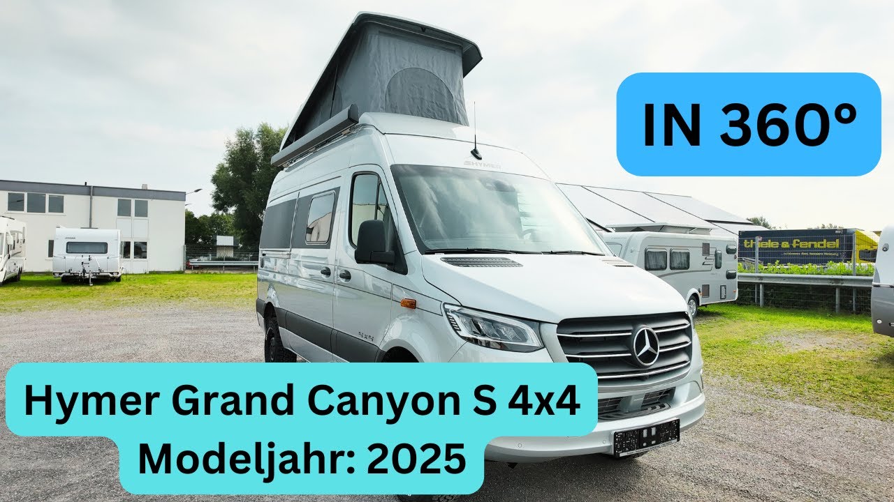 Hymer Grand Canyon S 4x4 Modeljahr: 2025 in 360 Grad I Selber im Fahrzeug umschauen I MoMa Camp