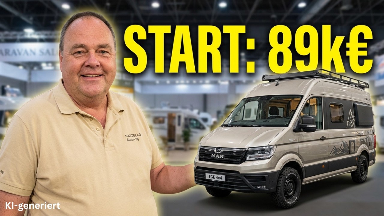 44x MAN TGE 4x4 Camper stark reduziert ab 89.000€! Castello Messeangebot Caravan Salon 2026