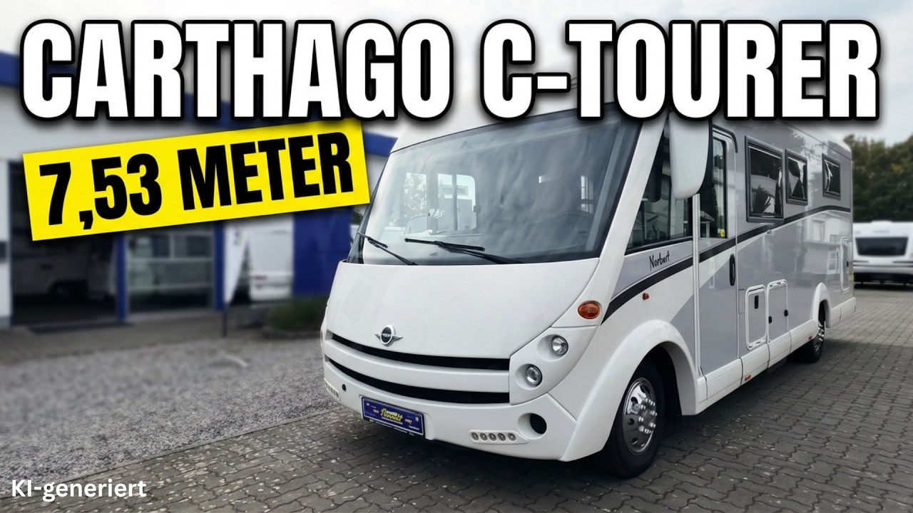 Carthago c-tourer: Wohnmobil mit Queensbett & Raumbad auf 7,50m im Check - Caravan Brandl Bremen