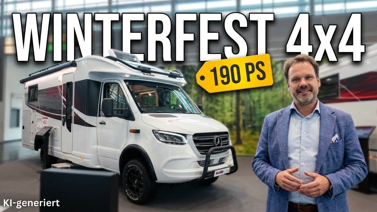 KABE Novum TRAQ 750 LGB: Winterfestes 4x4 Wohnmobil im Check - Caravan Salon.2026