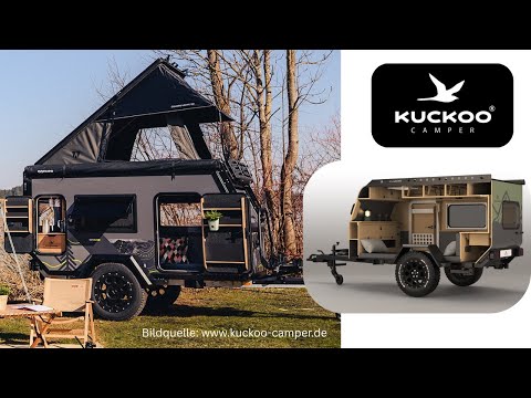 Kuckoo Camper baut Mini-Wohnwagen im Offroad-Design I z.B. Kuckoo Camper Bruno mit Dachzelt