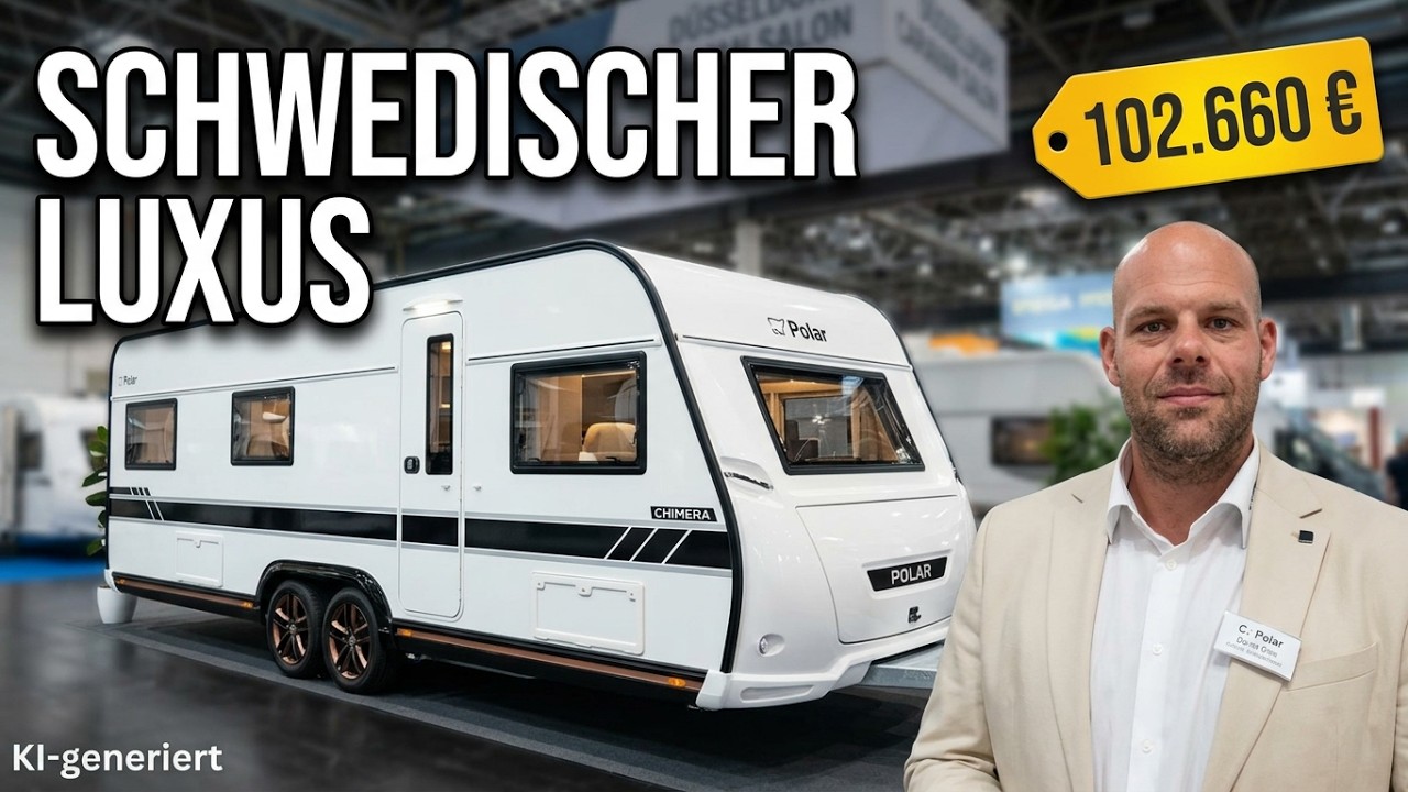 Polar Chimera 650: Schwedischer Luxus-Wohnwagen mit Zentralstaubsauger - Caravan Salon 2026