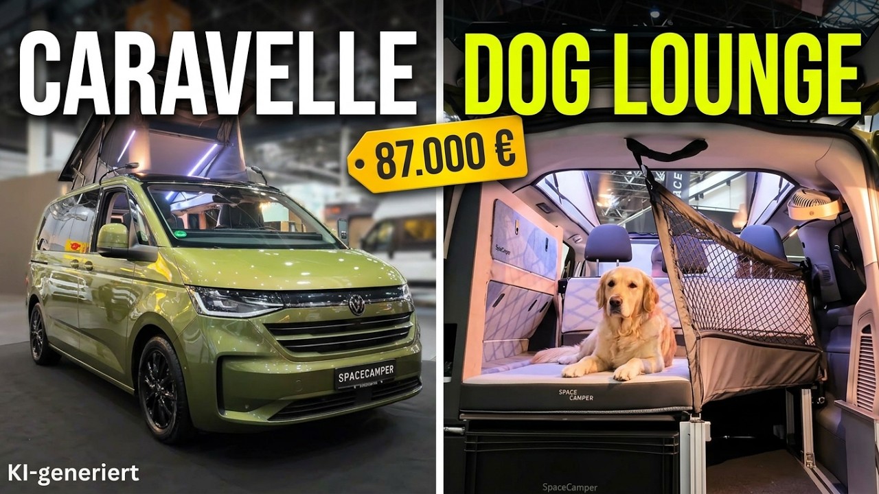 SpaceCamper Classic+ Dog VW Caravelle - Van perfekt für Hundebesitzer - Caravan Salon 2026