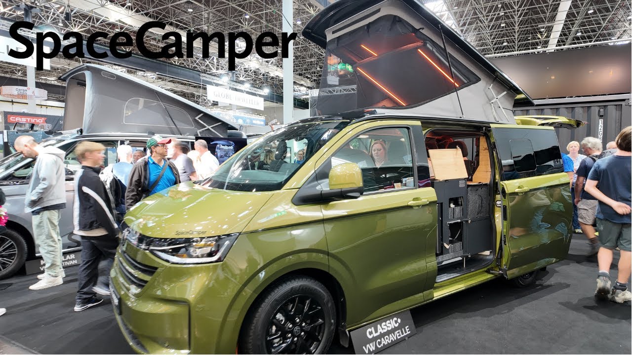 SpaceCamper VW New Caravelle I Mit mobiler Küche I Caravan Salon 2025 I MoMa Camp