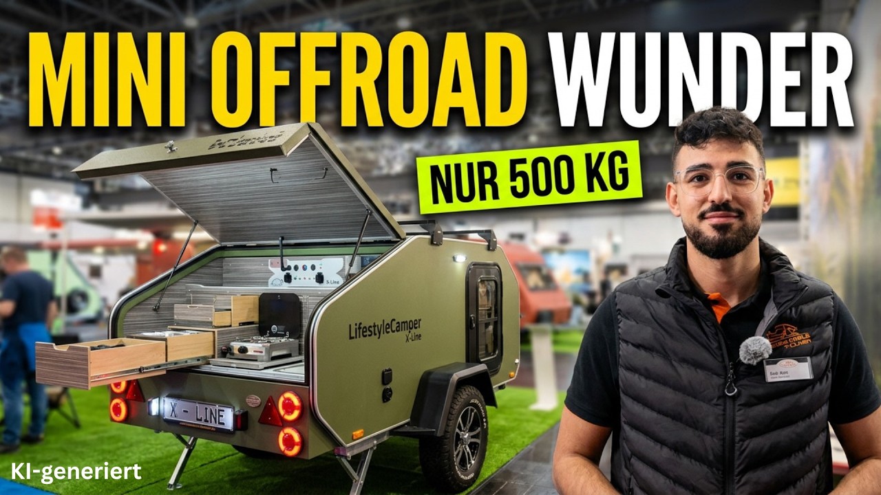 LifestyleCamper X-Line: Kompakter Offroad-Teardrop Wohnwagen - Caravan Salon 2026