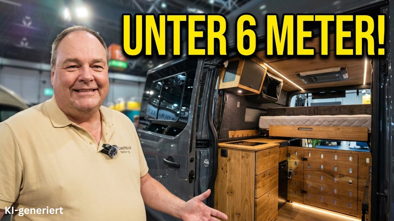 Castello Camper: Neuer 6m Grundriss mit Schiebebett & Ausziehbad - Caravan Salon 2026