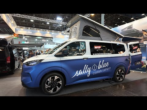 Der neue Ford Transit Custom Salty Blue Premium I Caravan Salon 2024 I MoMa Camp
