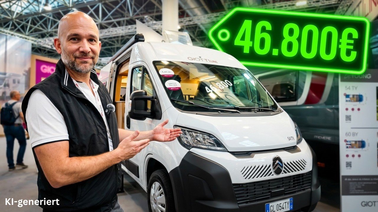 Deutschlands günstigstes Wohnmobil? Giottiline Giottivan 54 TY, 4 Personen, unter 47.000 €