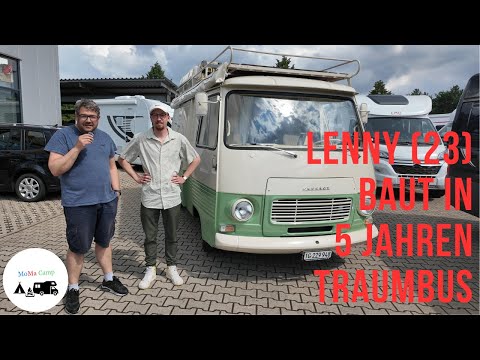 Lenny (23) baut 5 Jahre seinen Traumbus I 45 Jahre alter Peugeot J7 I MoMa Camp #oldtimer #peugeot