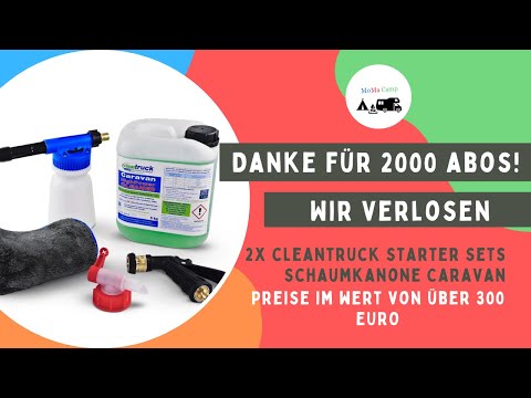DANKE für 2000 Abos! Wir verlosen 2x CleanTruck Starter-Sets an euch I MoMa Camp