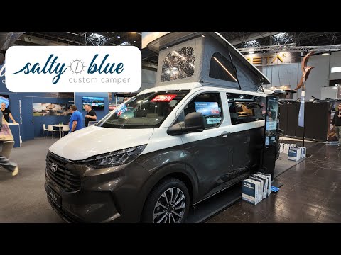 Salty Blue Ford Transit Ausbau I Neu: auch Elektro Vans I Interview mit Chef I Caravan Salon 2025