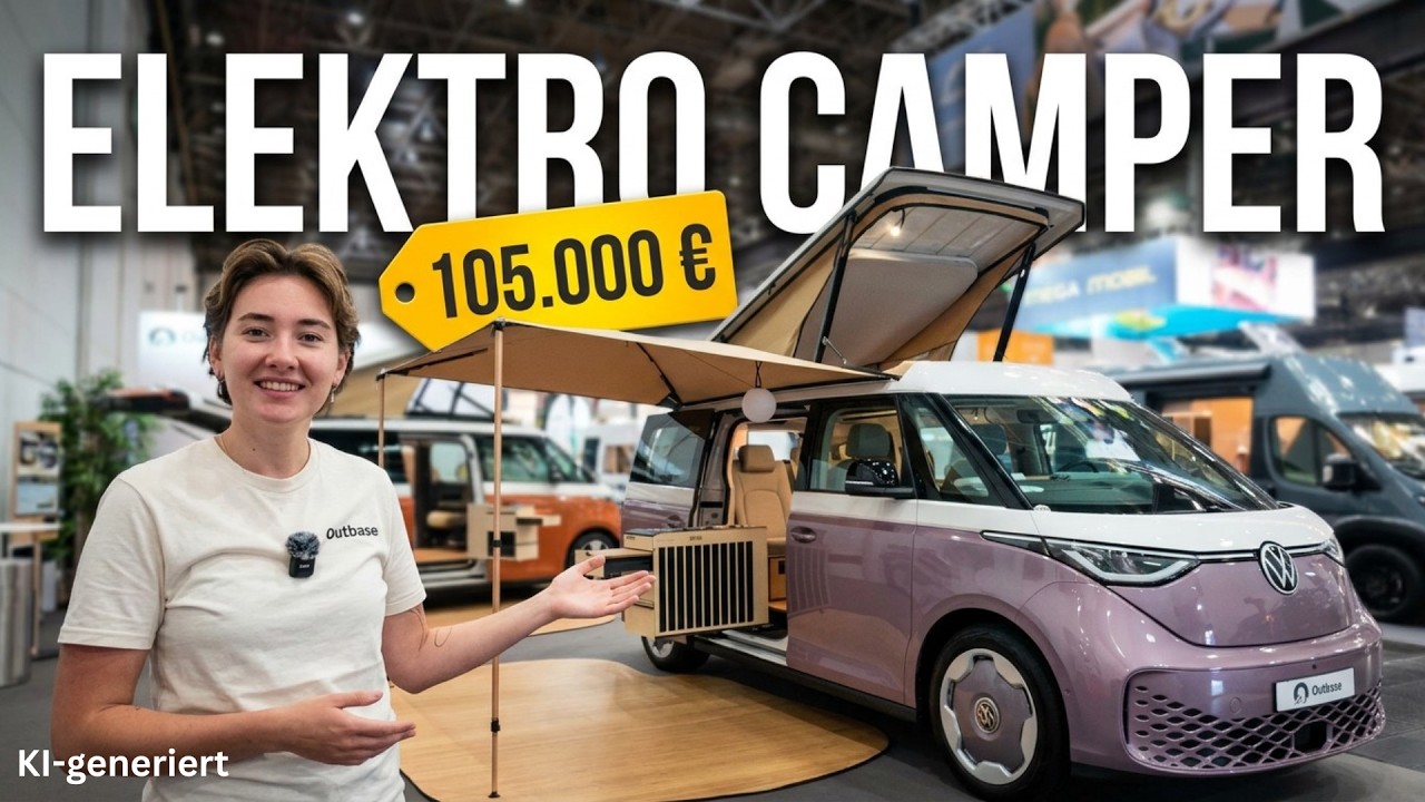 Outbase VW ID. BUZZ: Elektro-Van mit 4 Schlafplätzen - Caravan Salon 2026