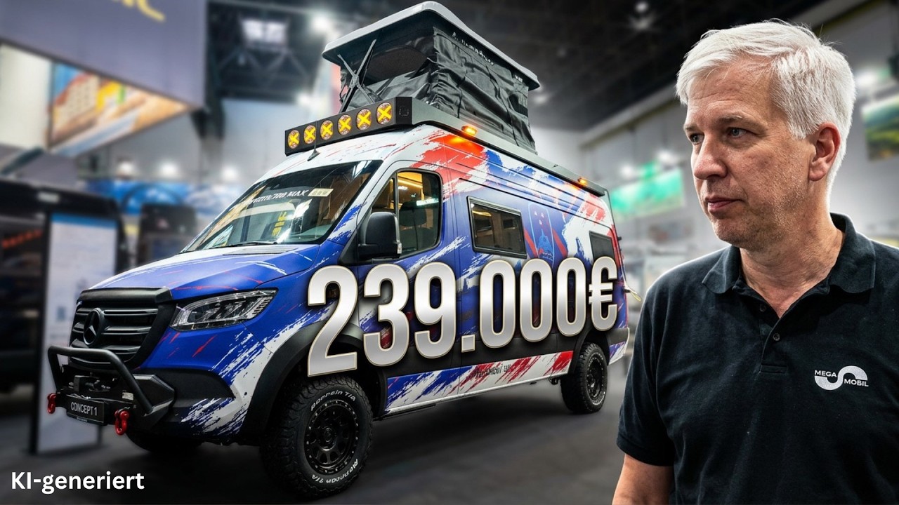 MegaMobil Re-Aktiv 700 Max: Allrad-Sprinter in slowenischen Farben - Caravan Salon 2026