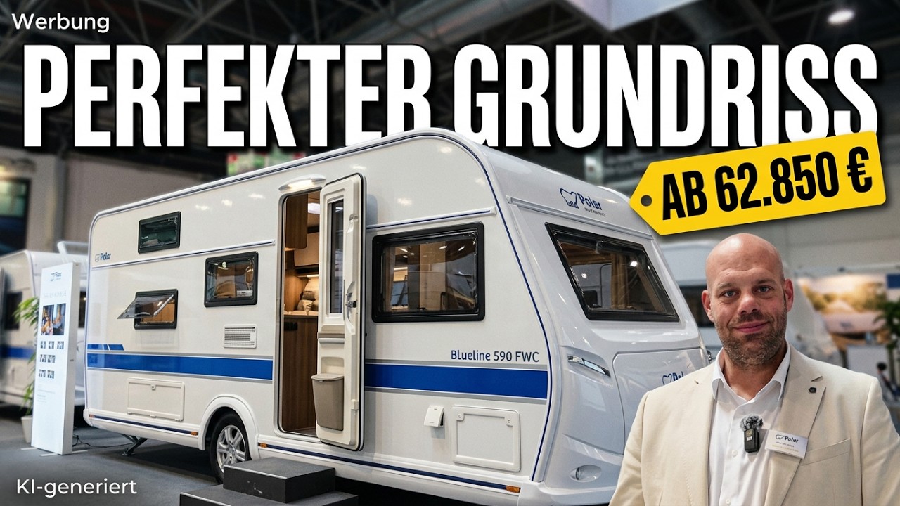 Polar Blueline 590 FWC: Familien-Wohnwagen mit Etagenbetten im Check - Caravan Salon 2026