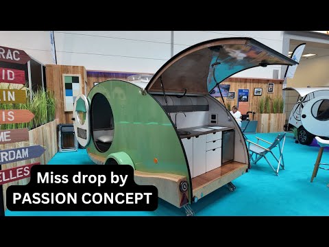 Kompakter Wohnwagen aus Frankreich mit nur 750kg I Miss drop by PASSION CONCEPT I Caravan Salon