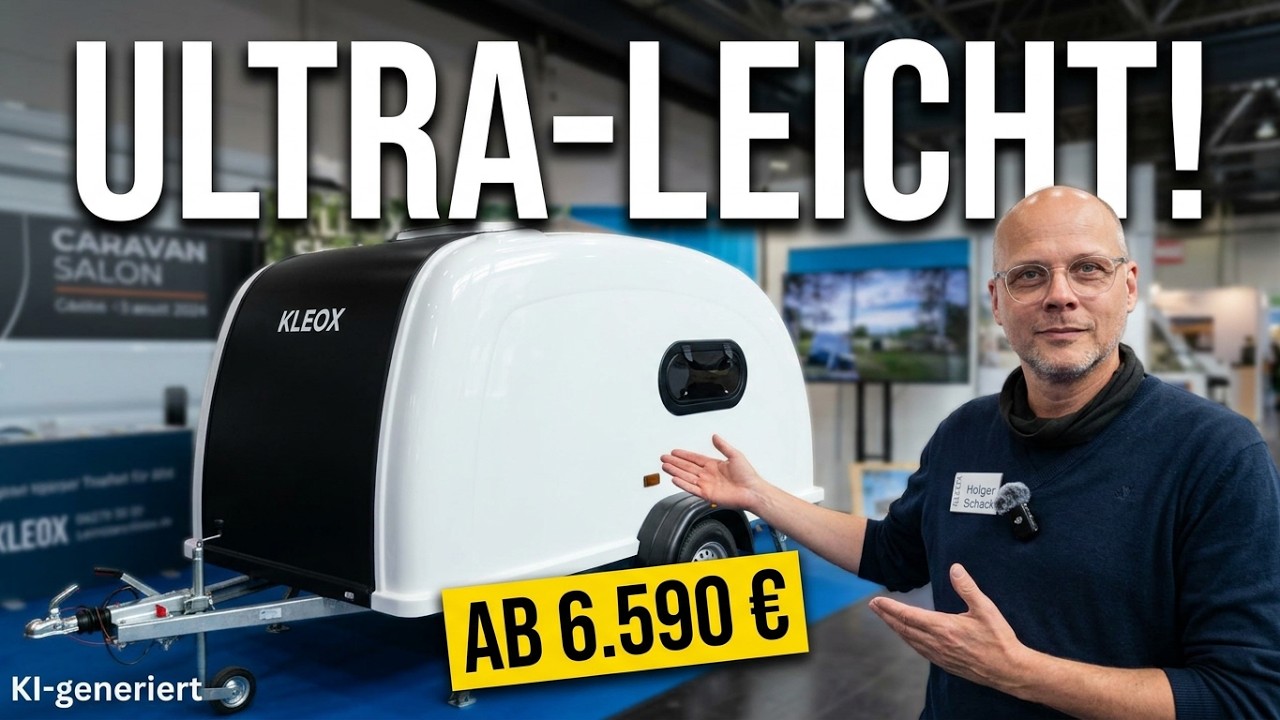 KLEOX Shelter: Ultraleichte Mini-Wohnwagen im Detail (festival & travel)- Caravan Salon 2026