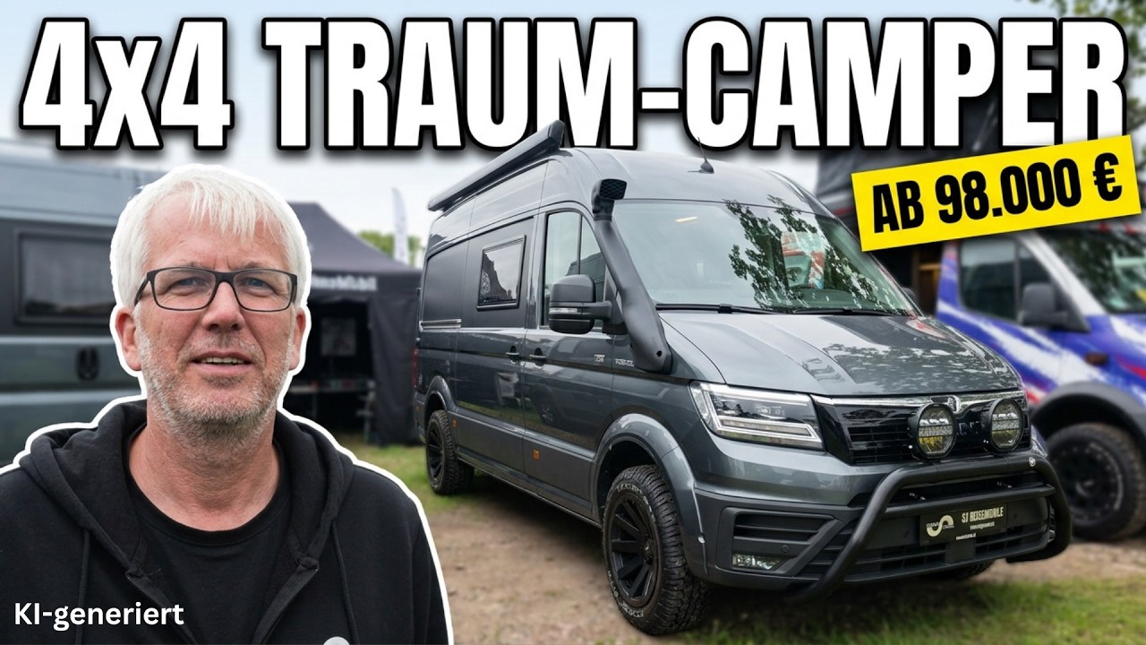 MegaMobil Re-Aktiv 680 S: 4x4 Offroad-Camper mit Hubbett & Induktion - Adventure Northside 2026